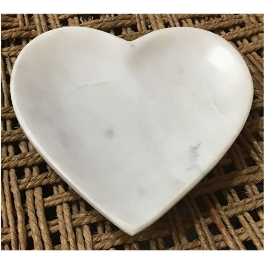 Stone Marble Heart  Dish