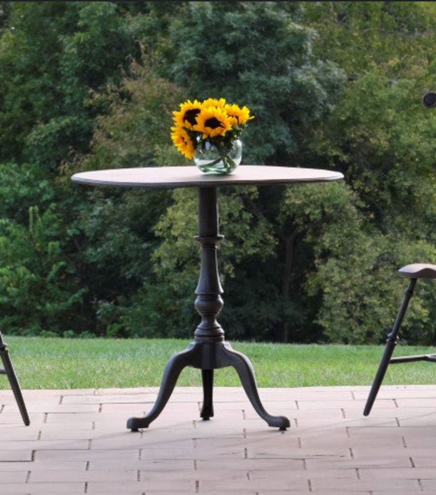 Cast Aluminum Outdoor Bistro Table