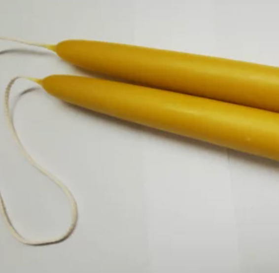 7/8&quot; Beeswax Candles-(2)