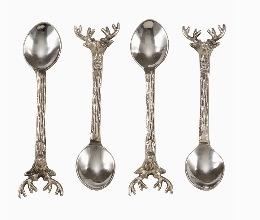 Reindeer Cocktail Spoon, Set of 4