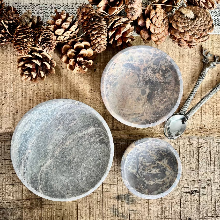 Nested Soapstone Dish Set