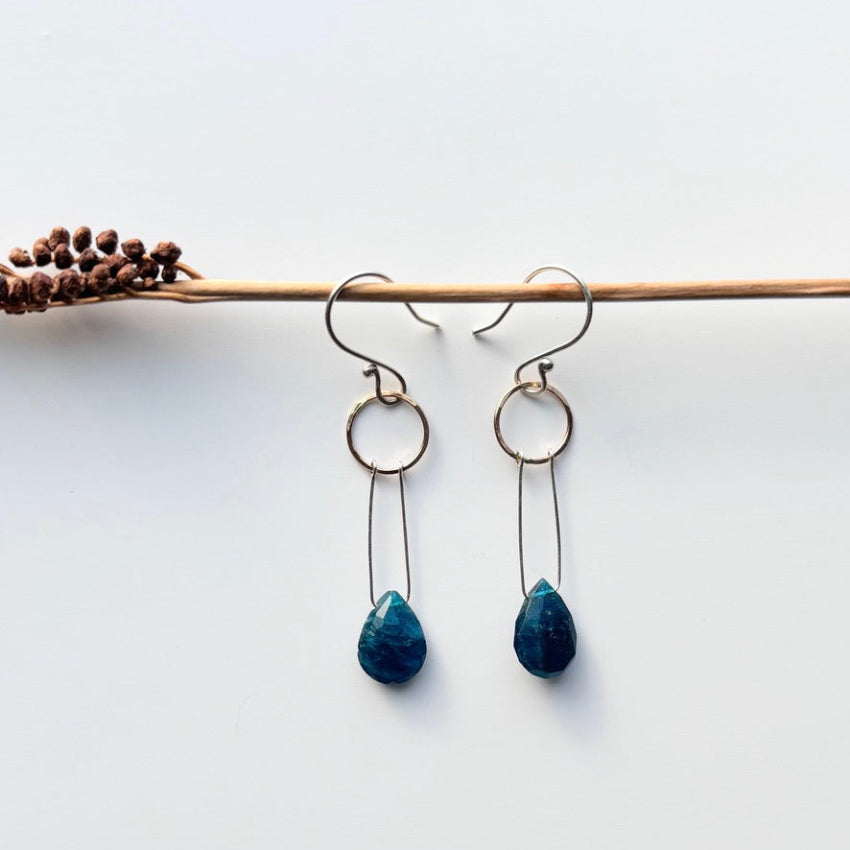 Solstice Earrings-Apatite