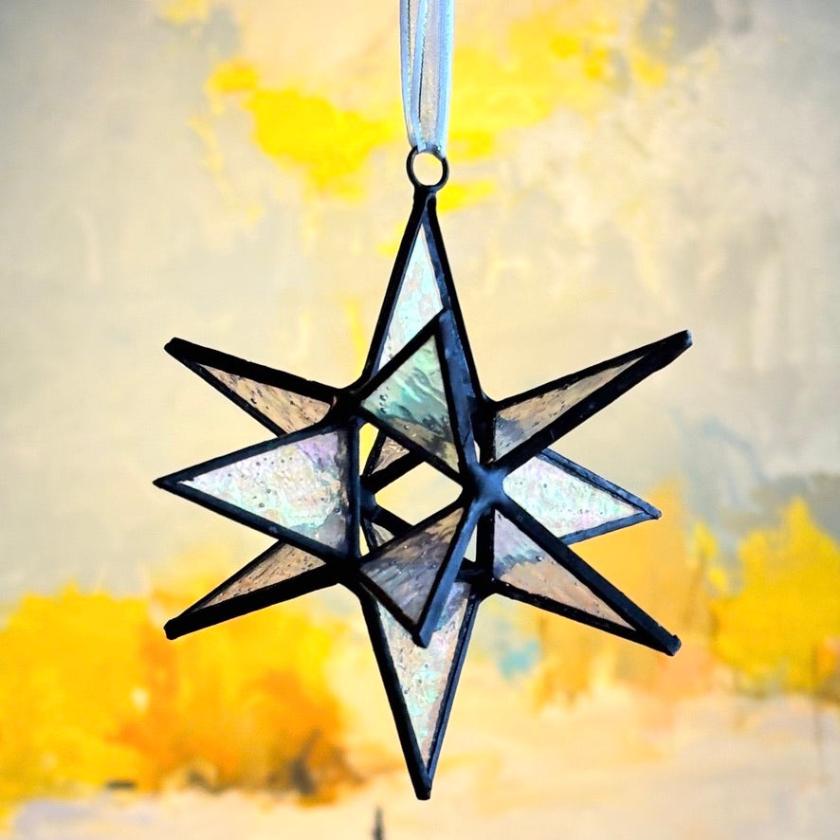 Moravian-Glass -star-ornament