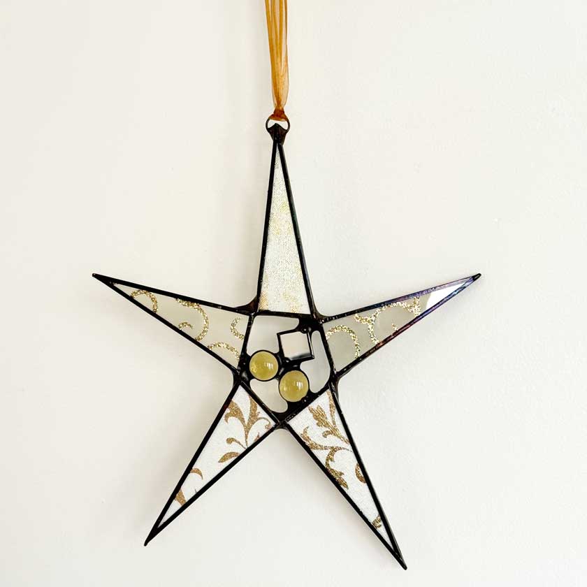 Stained Glass Star Ornament-Large