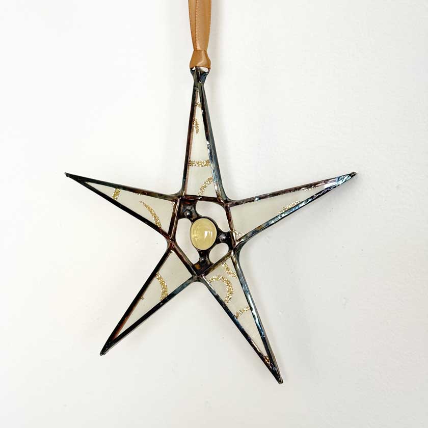 Stained Glass Star Ornament-Small
