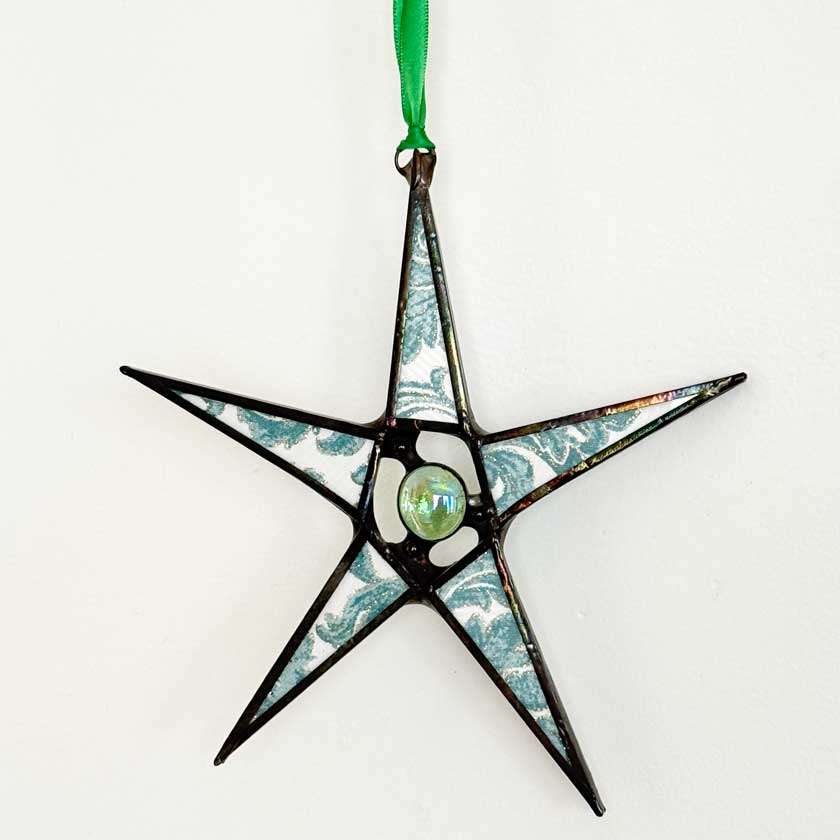 Stained Glass Star Ornament-Small