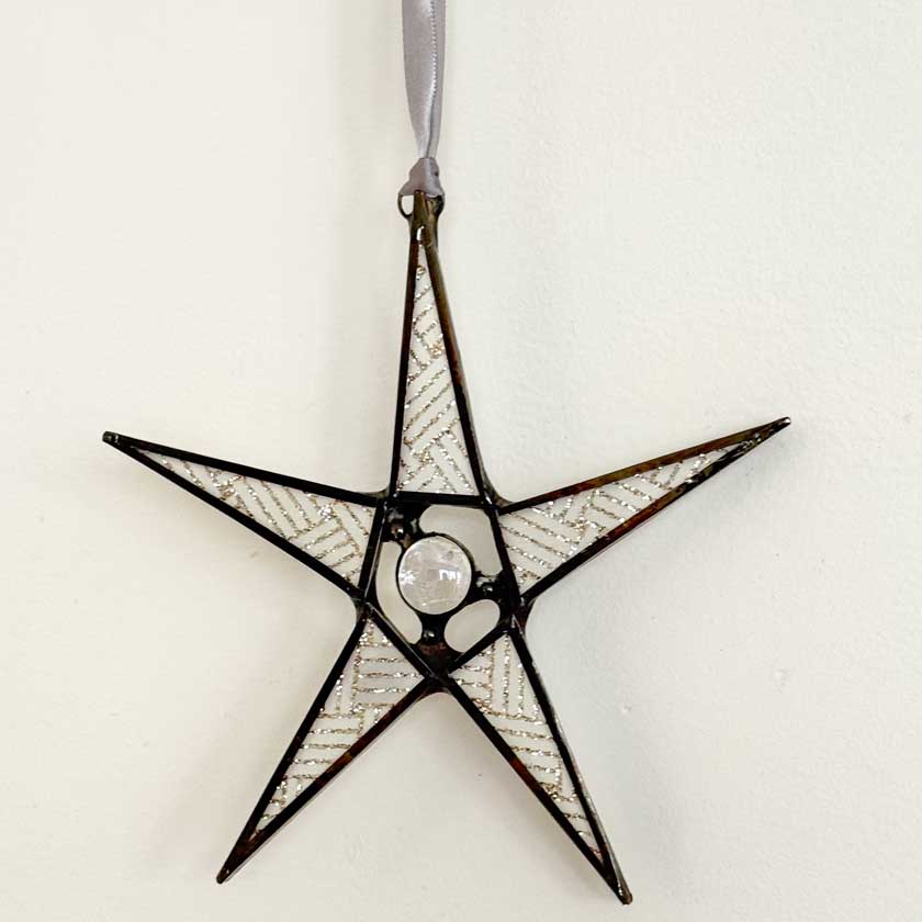 Stained Glass Star Ornament-Small