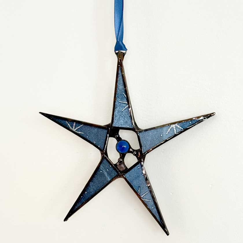Stained Glass Star Ornament-Small