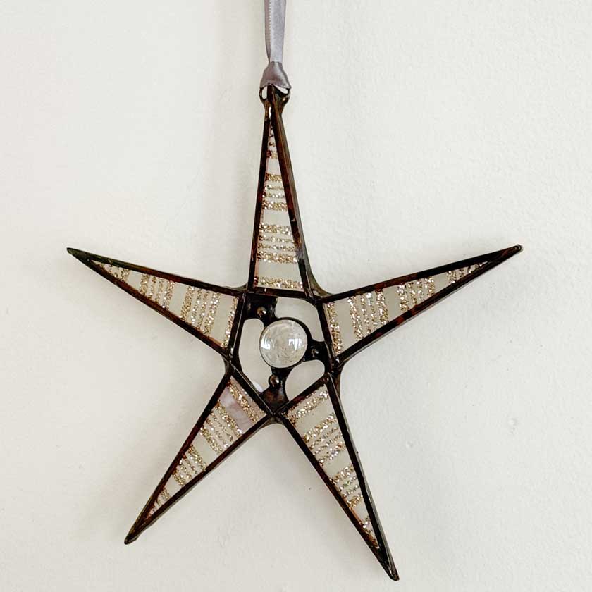 Stained Glass Star Ornament-Small