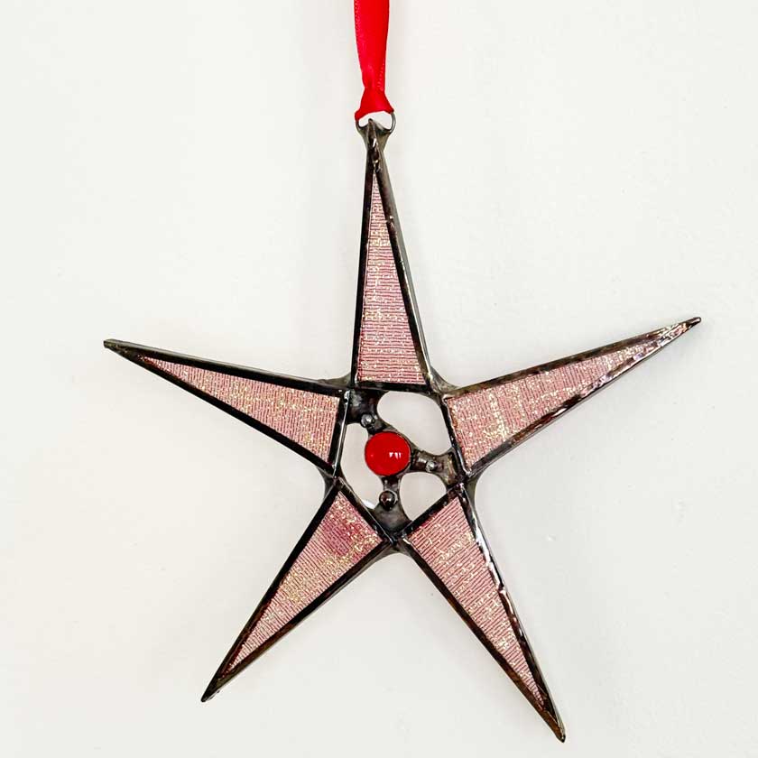 Stained Glass Star Ornament-Small