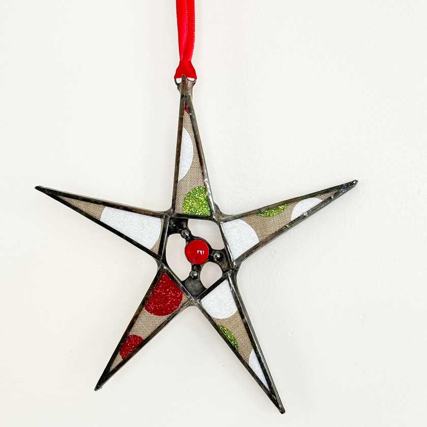 Stained Glass Star Ornament-Small