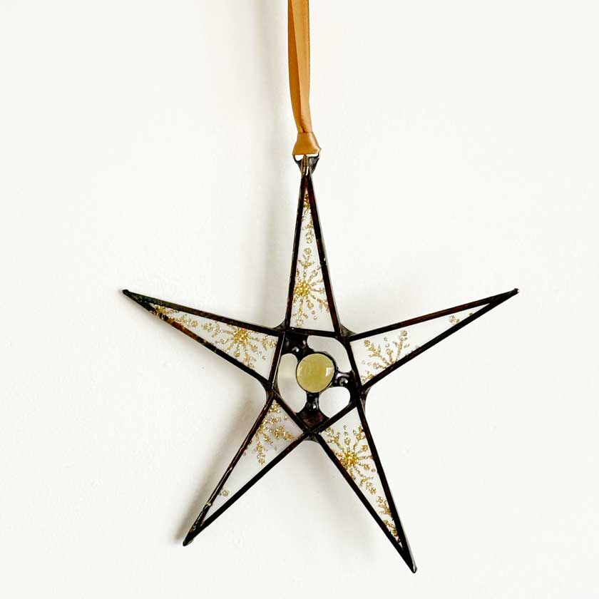 Stained Glass Star Ornament-Small