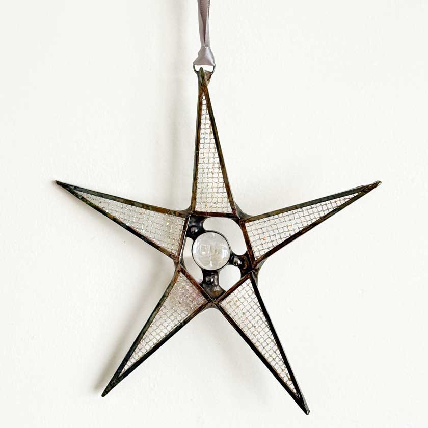Stained Glass Star Ornament-Small
