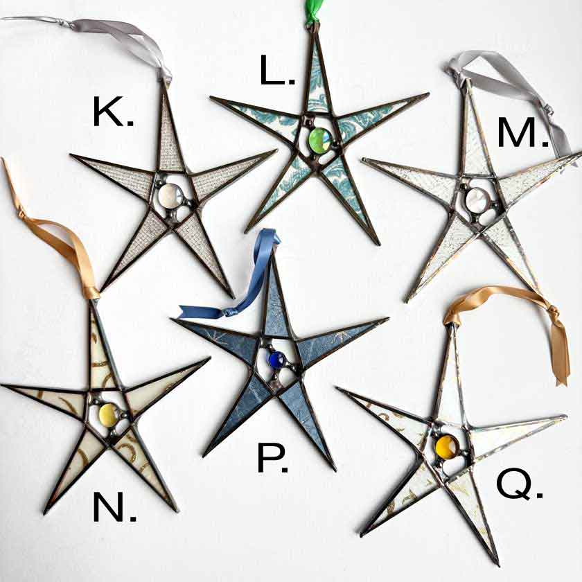 Stained Glass Star Ornament-Small