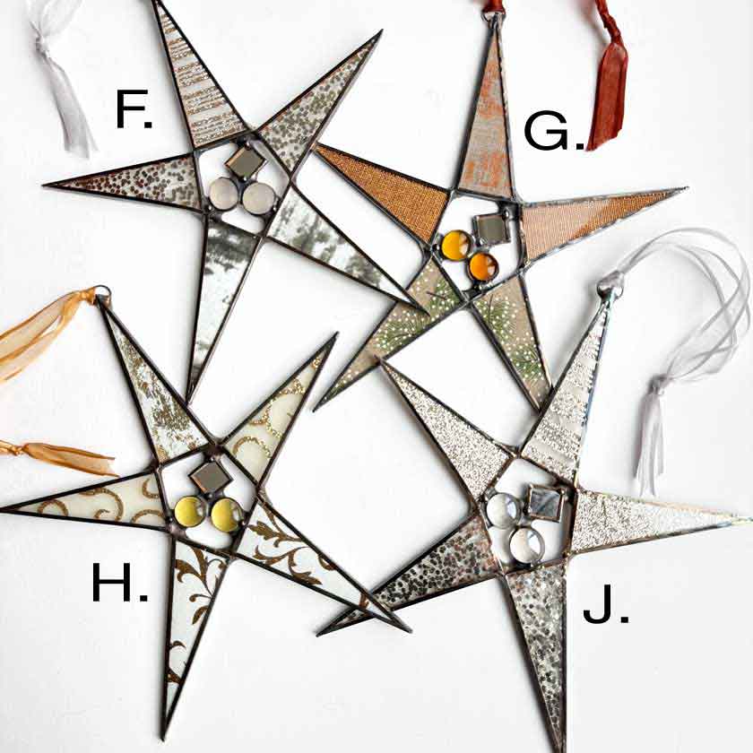 Stained Glass Star Ornament-Large