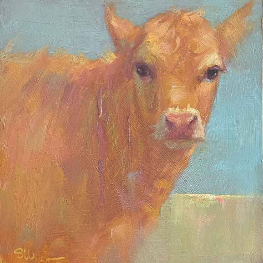 cow painting by Susan Williamson