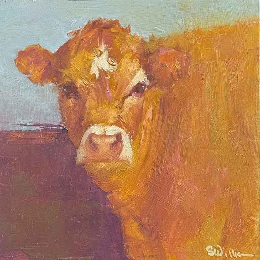 cow painting by Susan Williamson