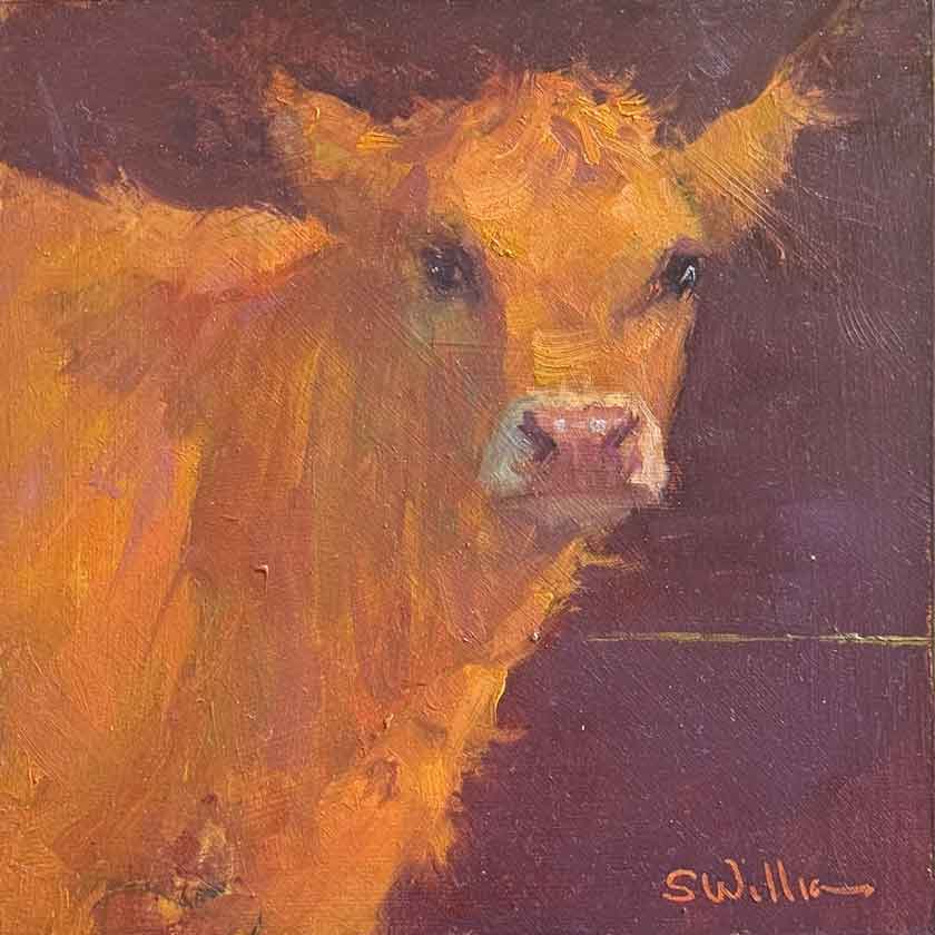 cow painting by Susan Williamson