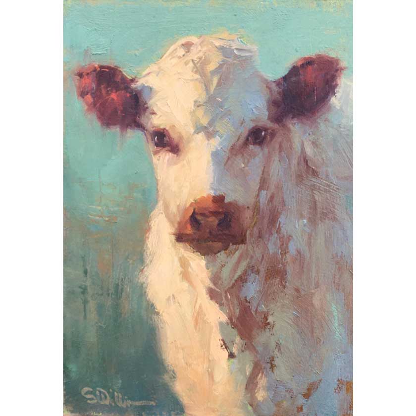 Vermont cow paintings by artist Susan Williamson