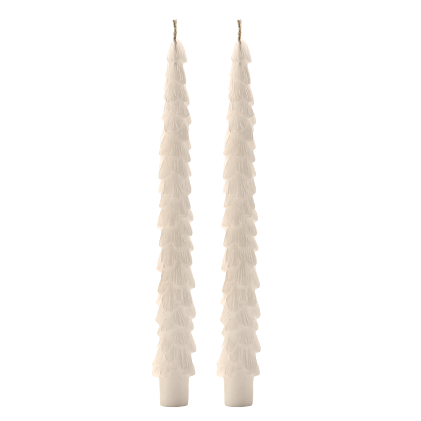 Tree Taper Candles-Set of 2