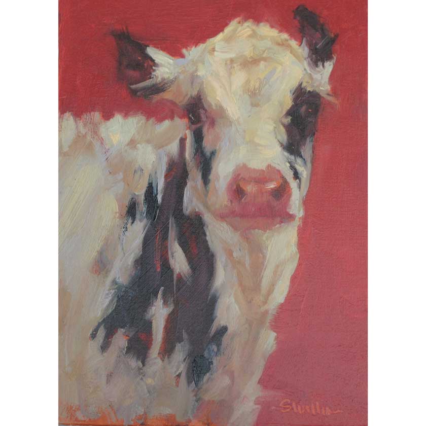 Vermont cow paintings by artist Susan Williamson
