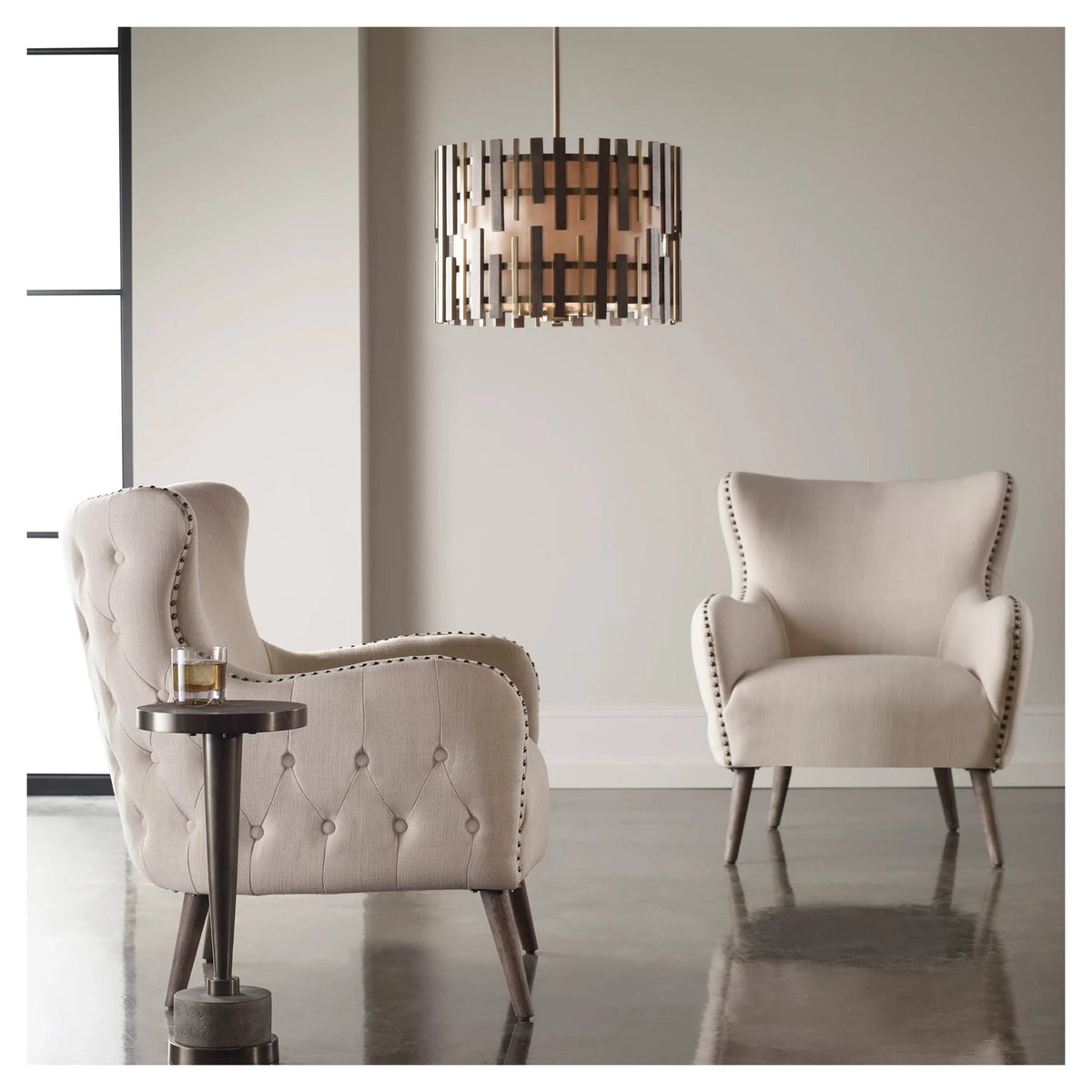 Donya Linen Accent Chair