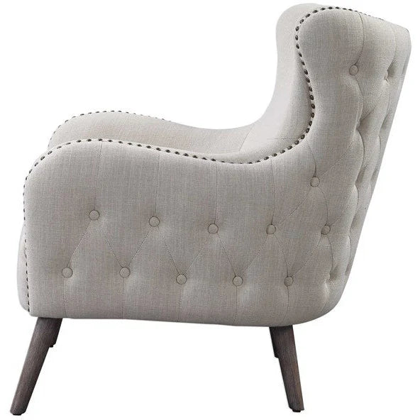 Donya Linen Accent Chair