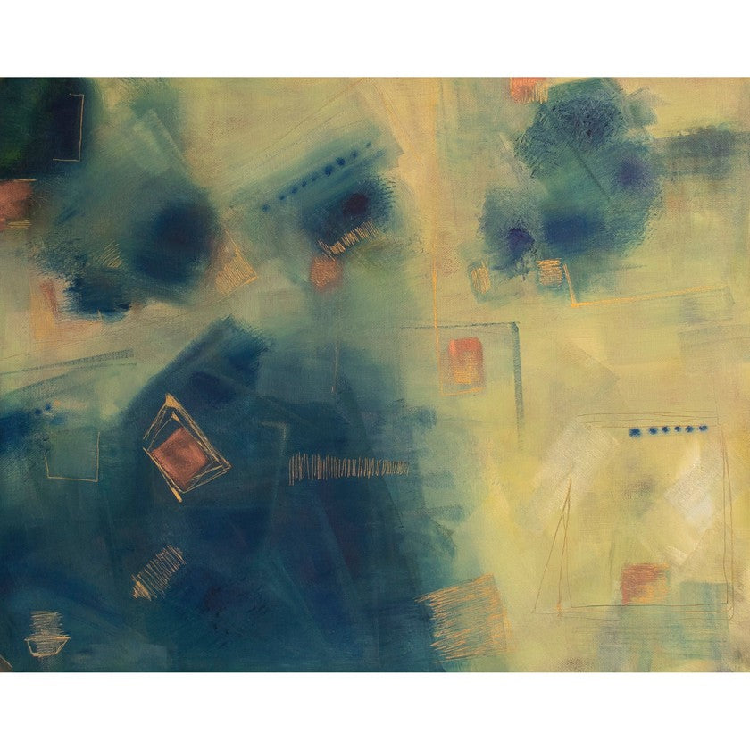  mixed media oil painting by Katrin Waite