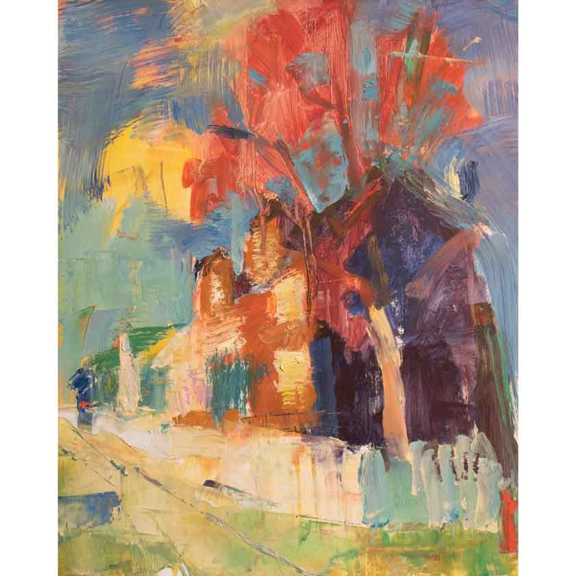 Plein-air painting by Vermont artist Mary Giammarino