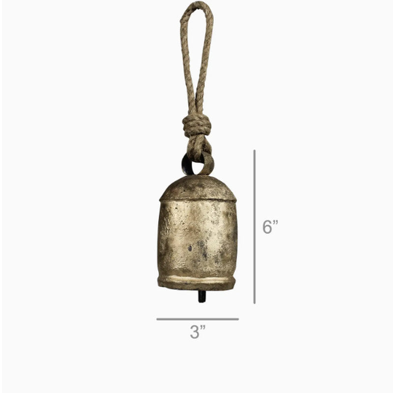 Rustic Brass Temple Bells