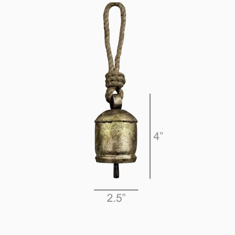 Rustic Brass Temple Bells