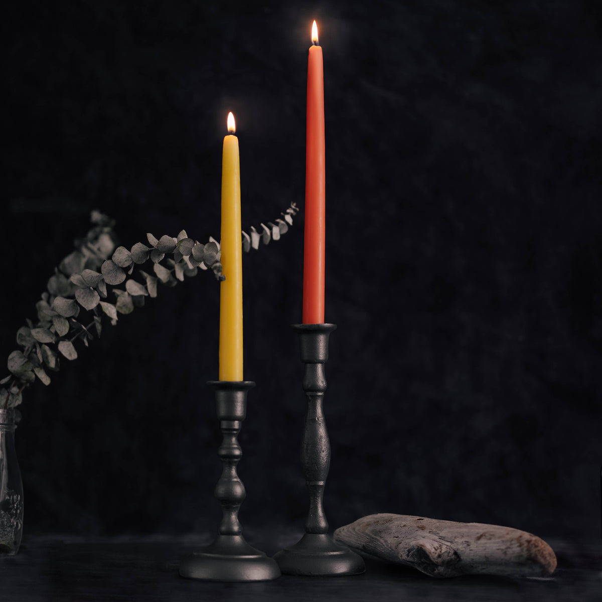12" Beeswax Taper Candles