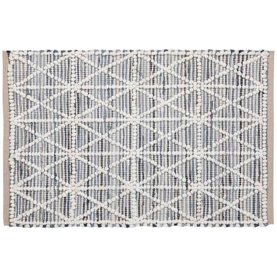 Hexa Cotton Chindi Rug 2 x 3 ft | DaVallia Art & Interiors Chester Vermont