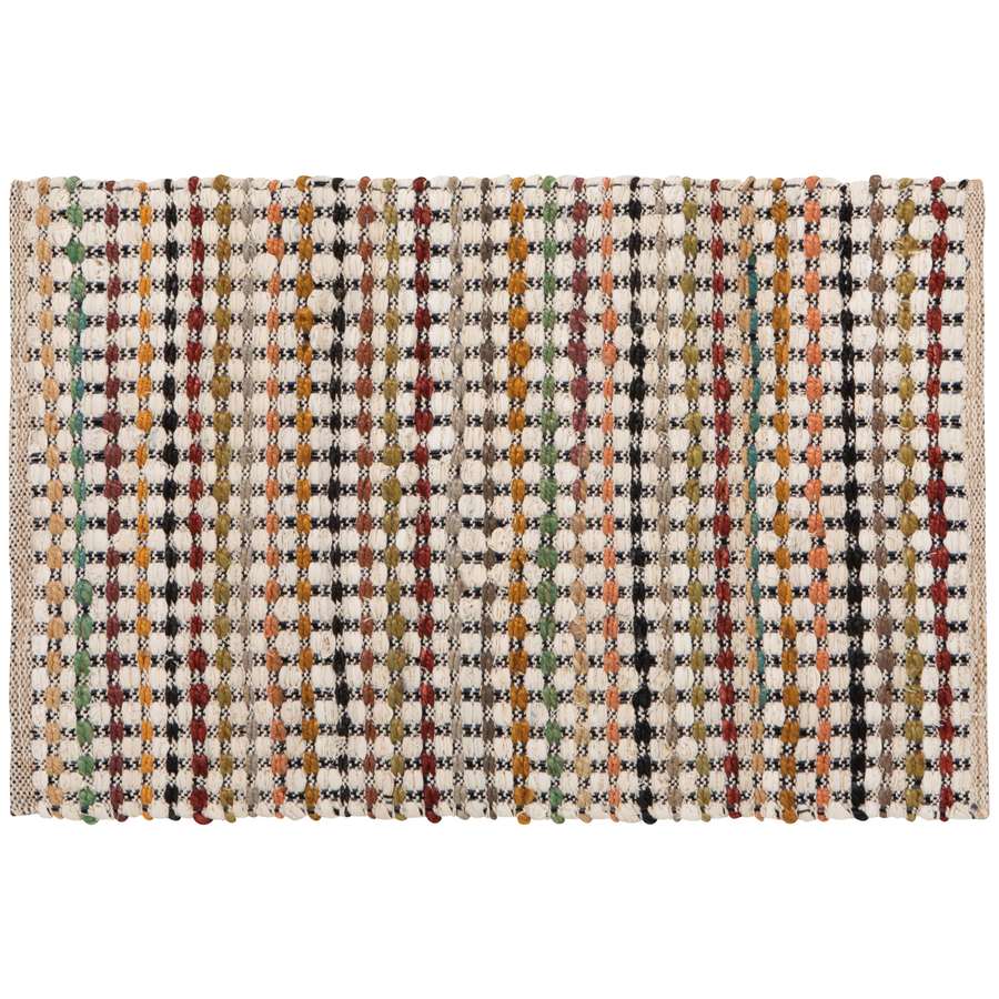 Stipple Cotton Chindi Rug 2 x 3 ft | DaVallia Art & Interiors Chester Vermont