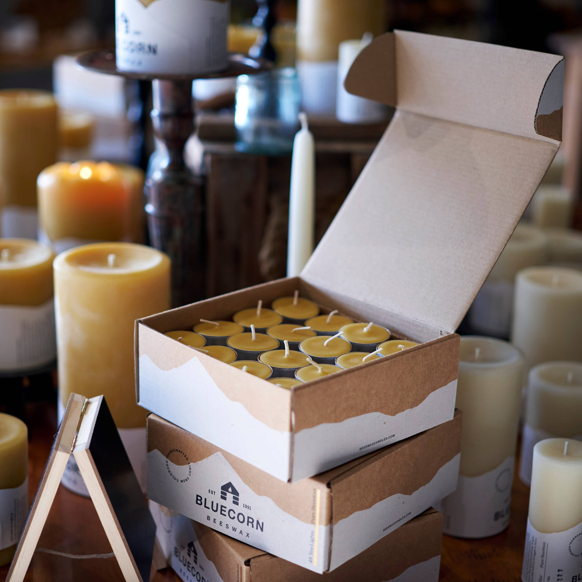 Pure Beeswax Tea Light Candles