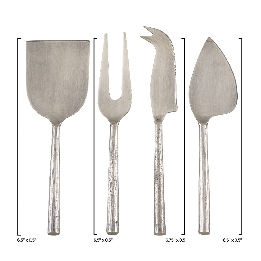 Stainless Steel Cheese Set, Set of 4