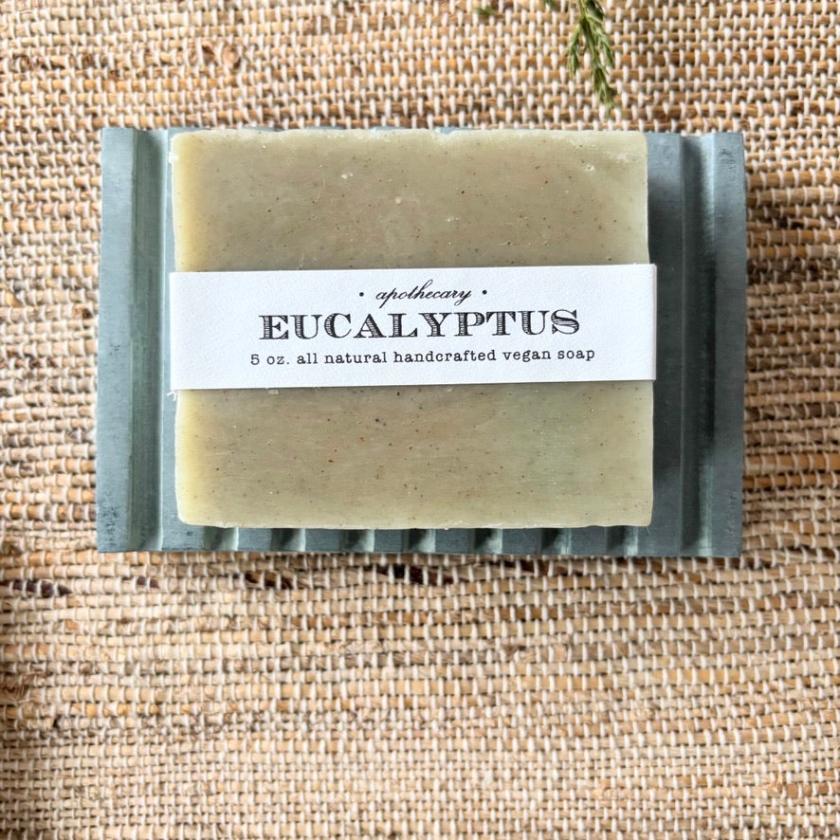 Soapstone  Grooved Rectangle Soap Dish