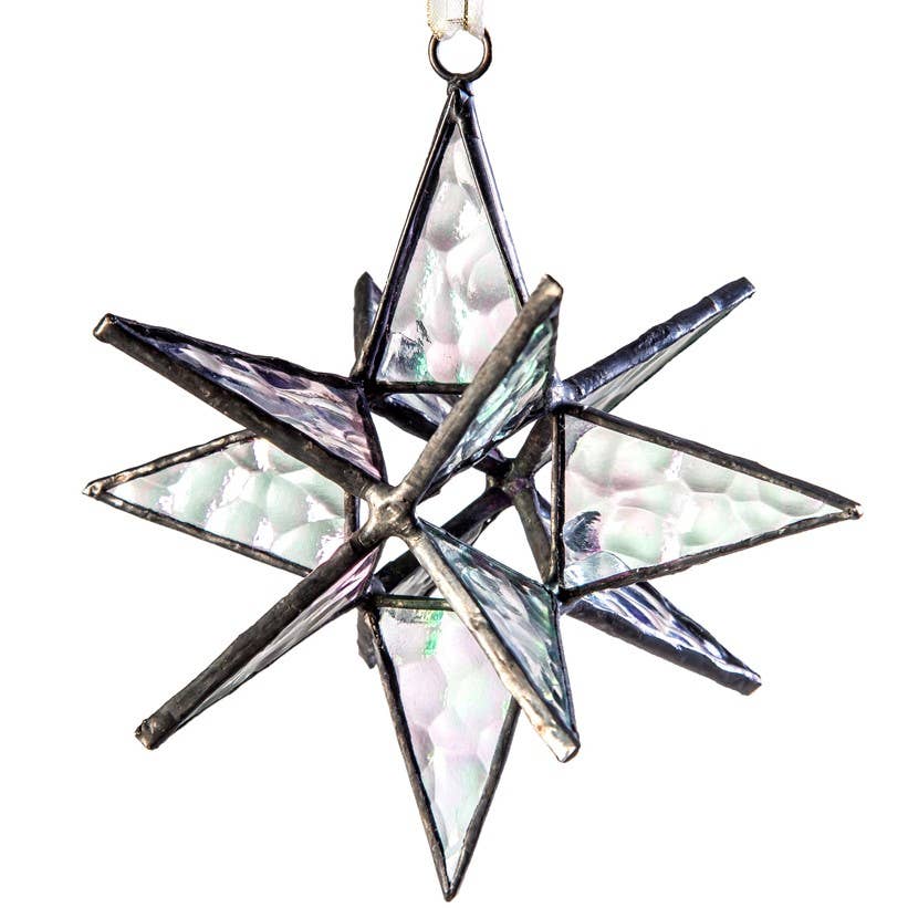 Moravian Glass Star Ornament