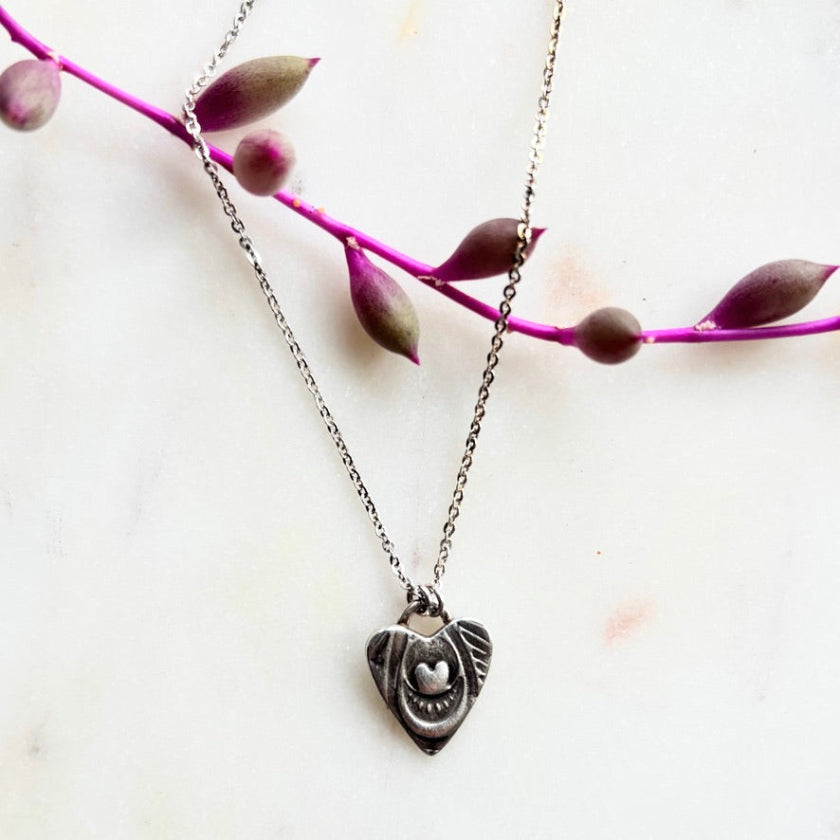 Peek-A-Boo Heart Necklace