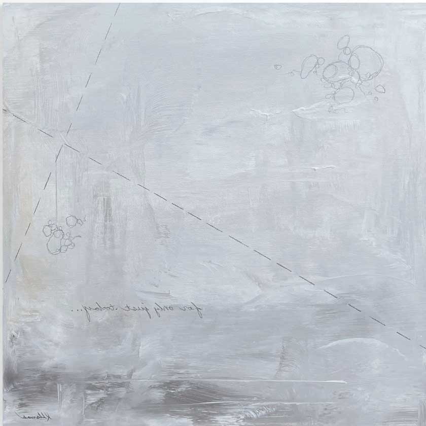 mixed media oil painting by Kristin Llamas at DaVallia Gallery
