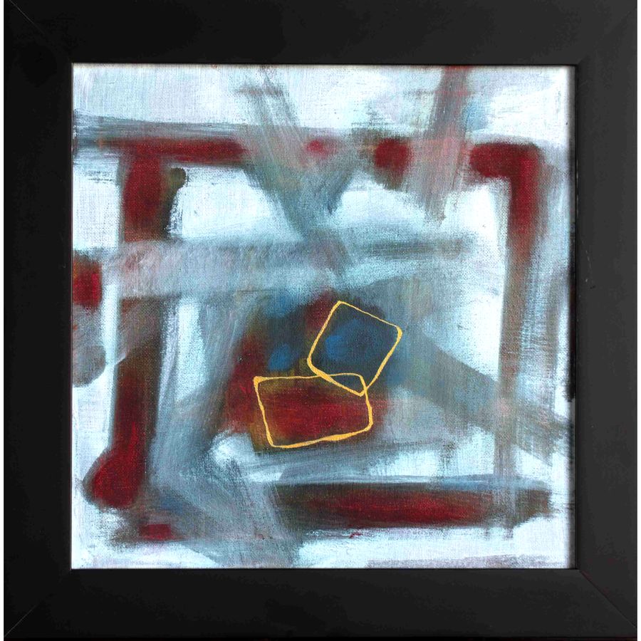 Sudden Idea original abstract painting by contemporary artist Katrin Waite