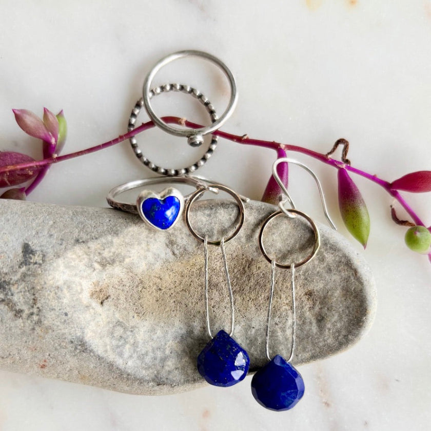 Solstice Earrings- Lapis