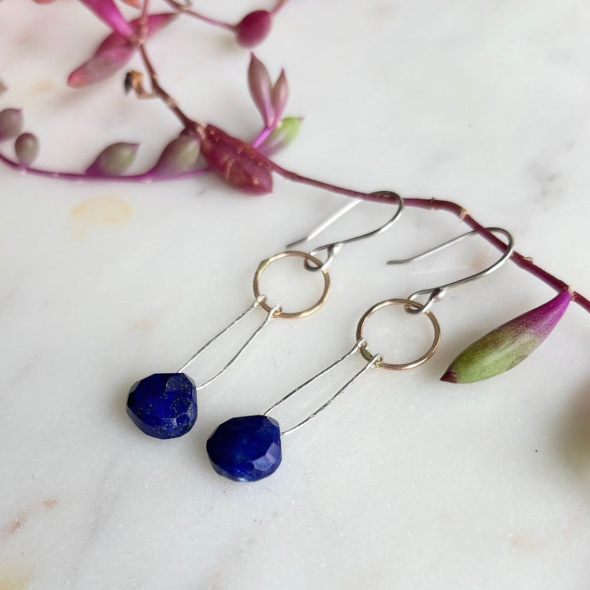 Solstice Earrings- Lapis