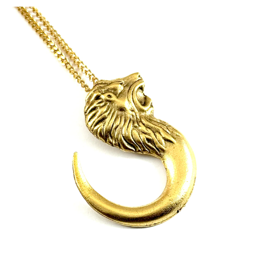 Gold-Lion-pendant