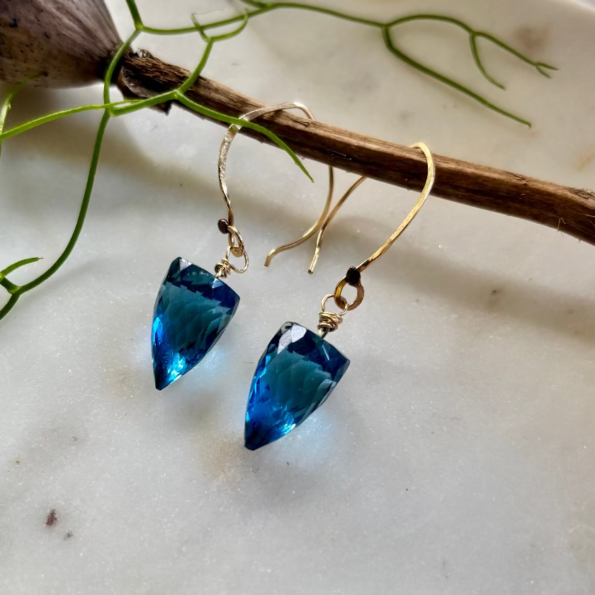 Blue Quartz Earrings