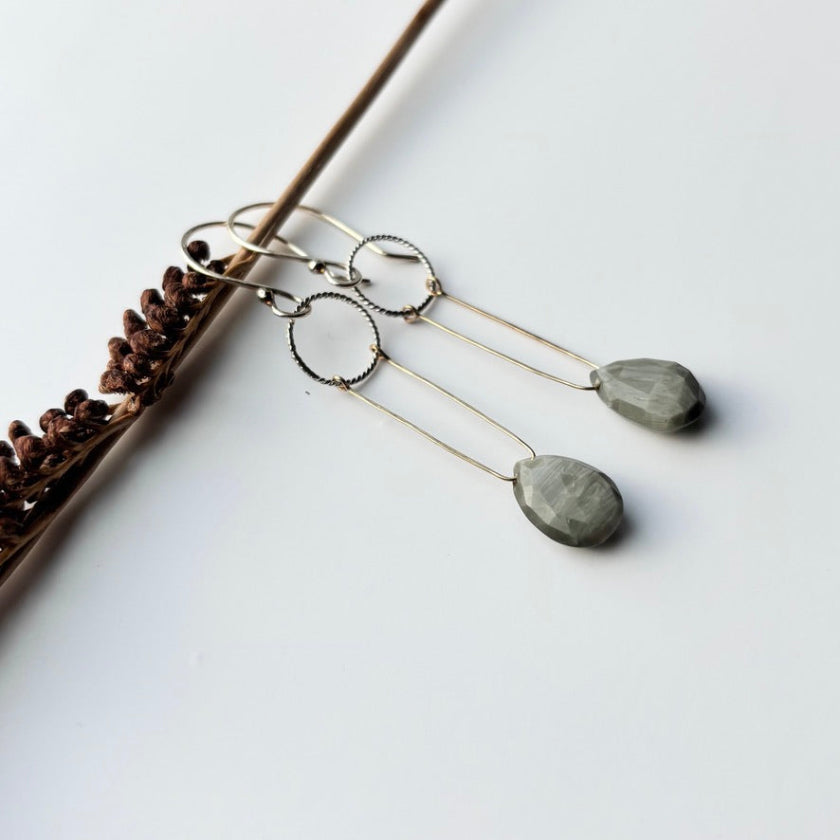 Solstice Earrings- Moonstone