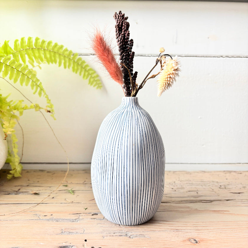 Organic Porcelain Bud Vase-Lg.