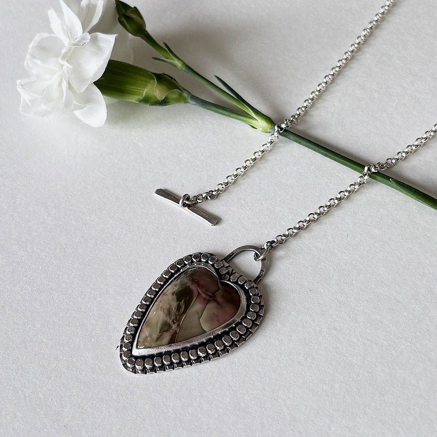 Larsonite Heart Necklace