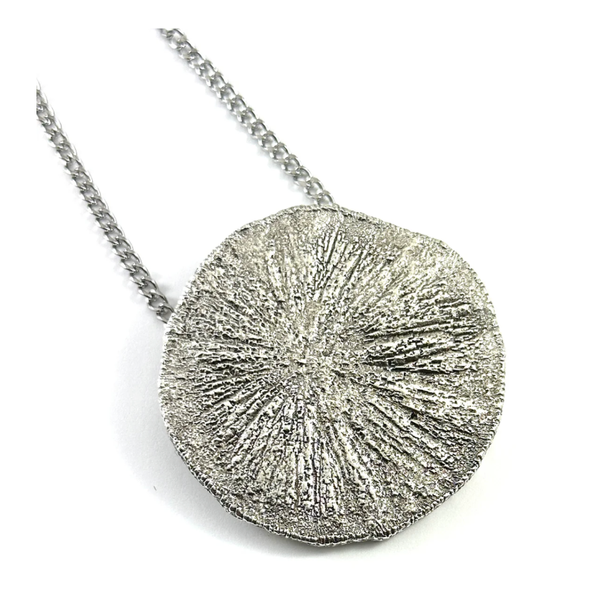 Organic Large Pyrite Sun necklace