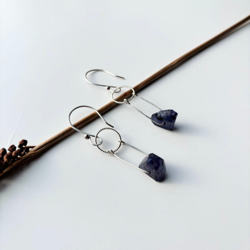 Solstice Earrings-Lolite